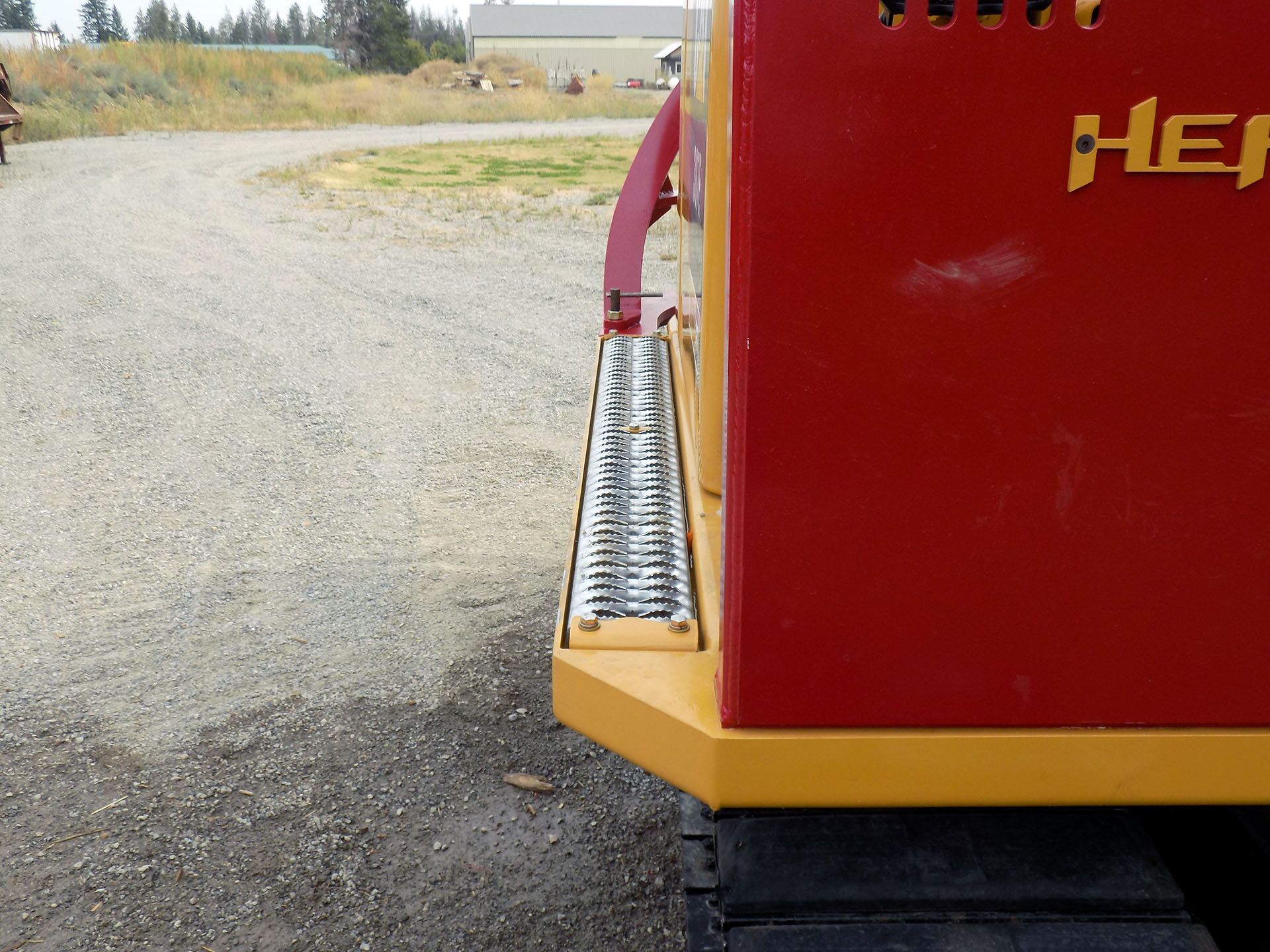 Caterpillar 308E2 Ballistic Logger Style Window and Top Cab Guard