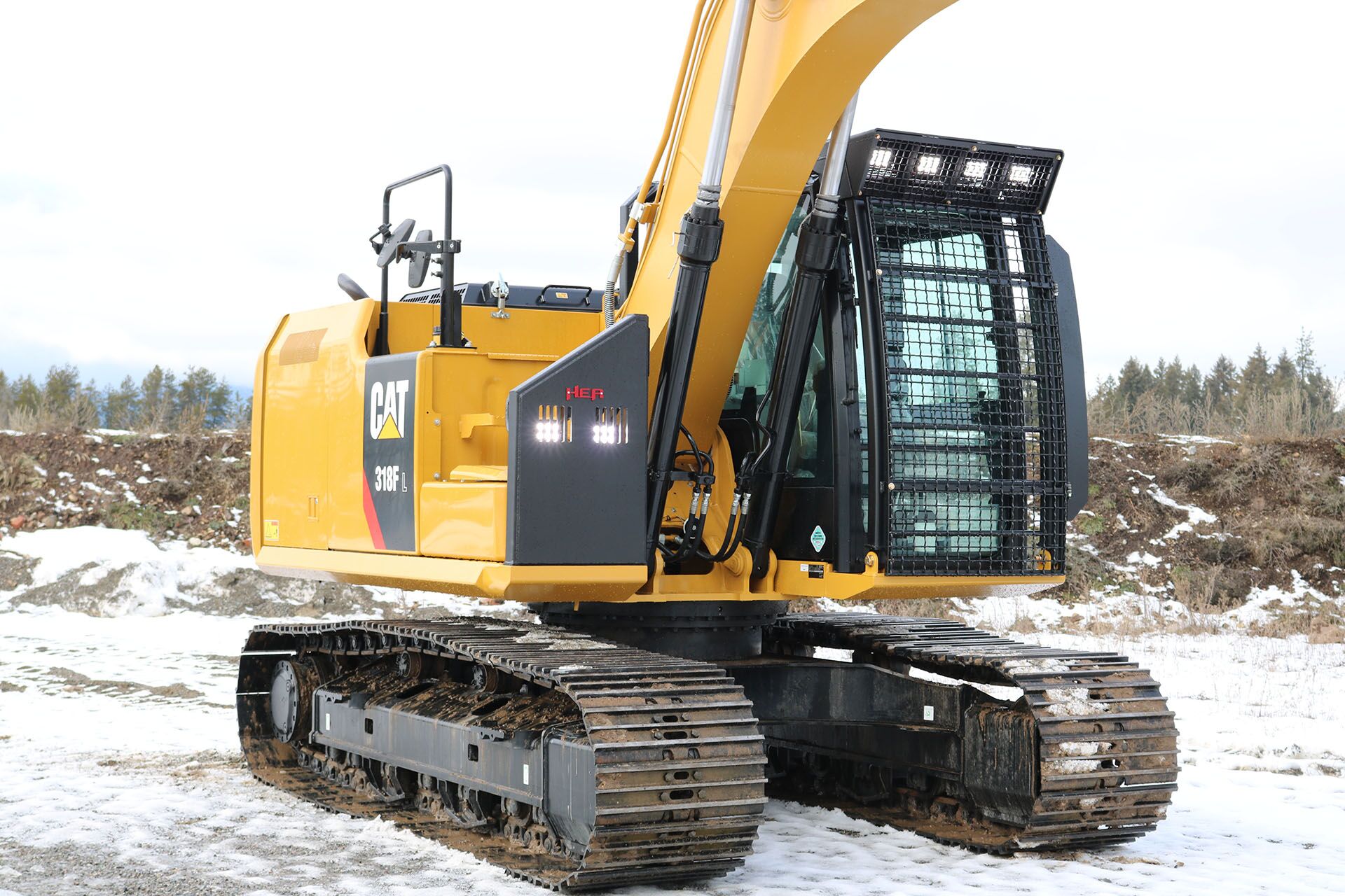 CAT 318FL Bolt on Excavator Guard