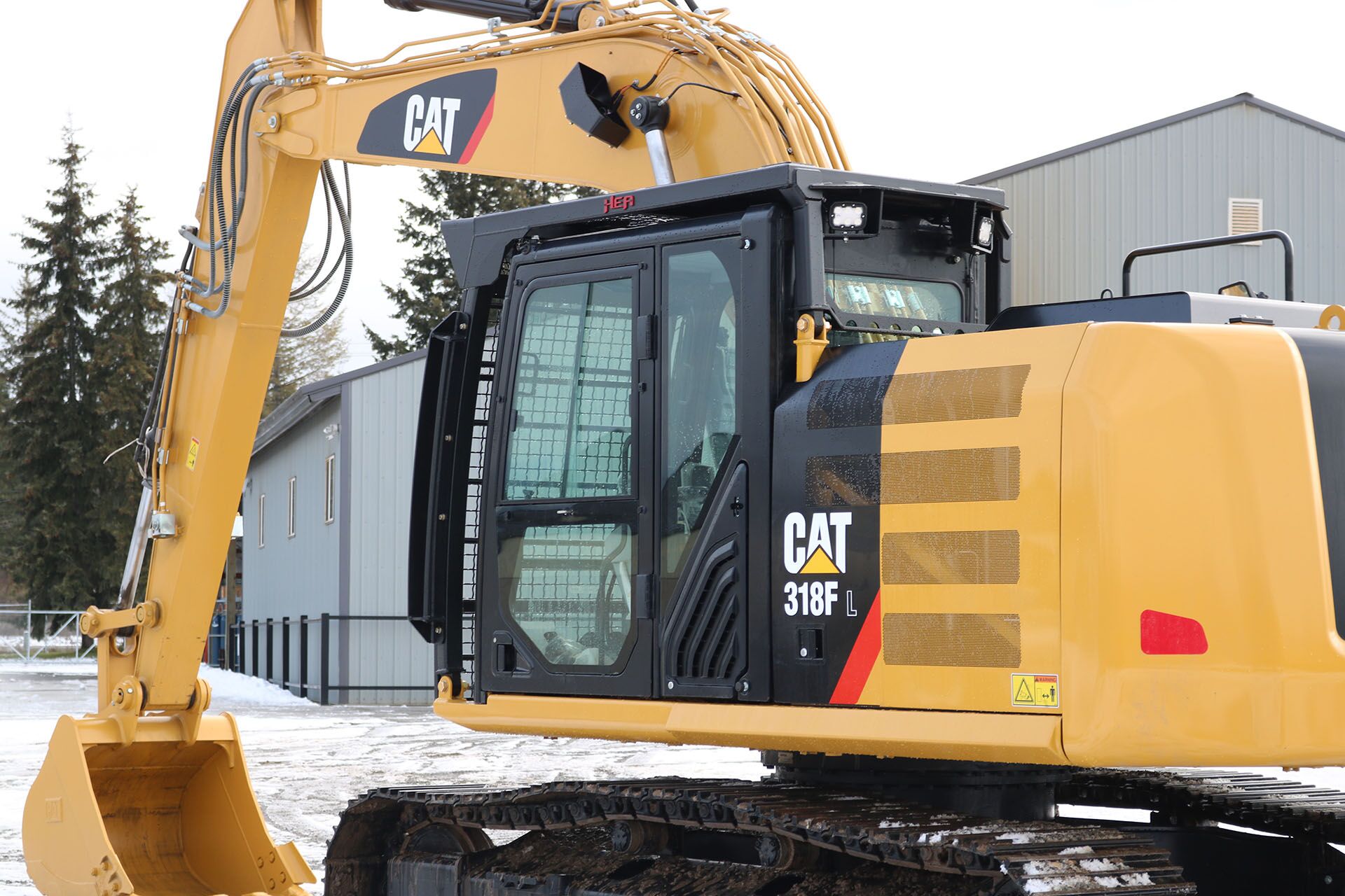 CAT 318FL Bolt on Excavator Guard