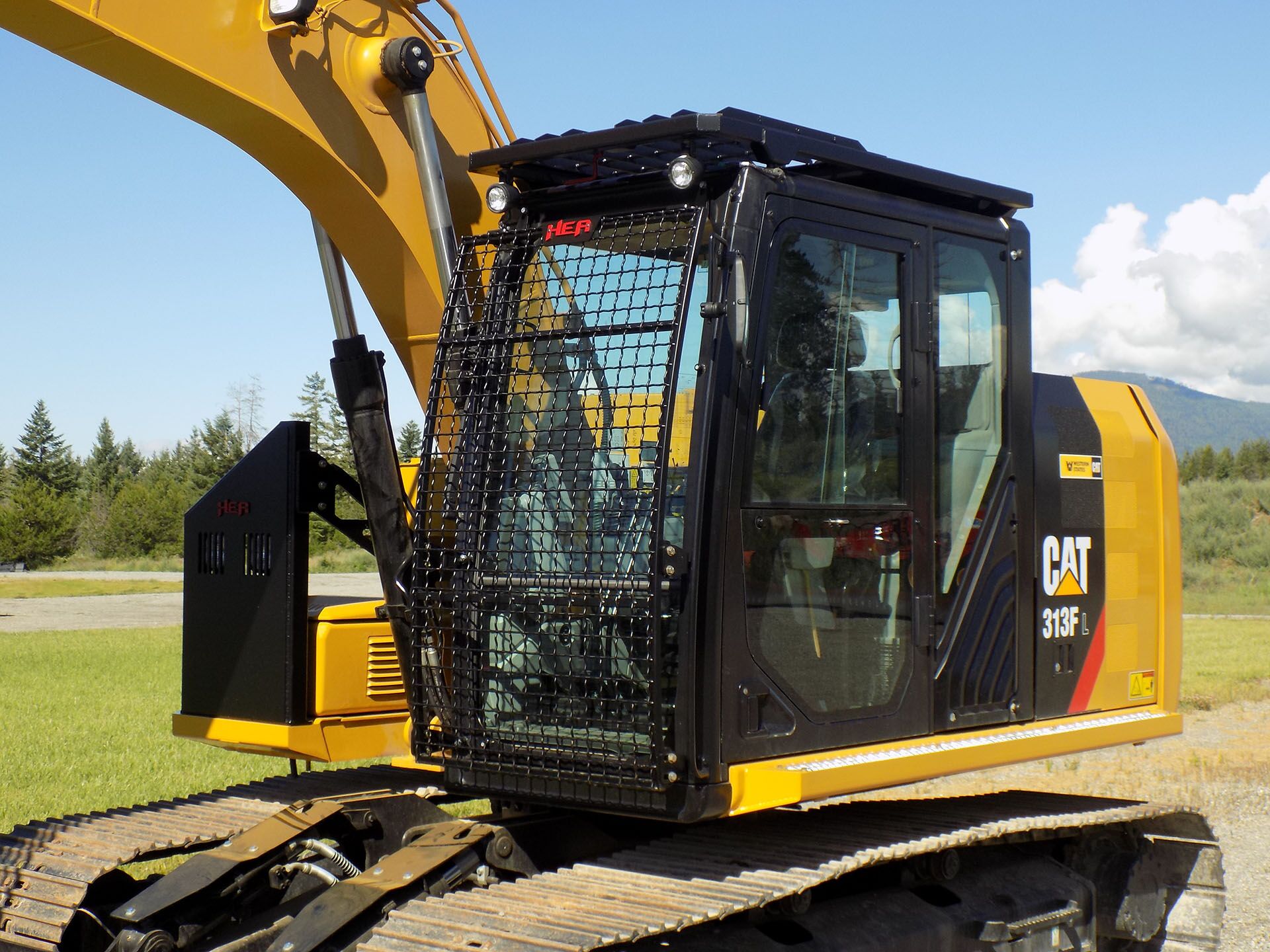 CAT 313F Bolt On Excavator Guard