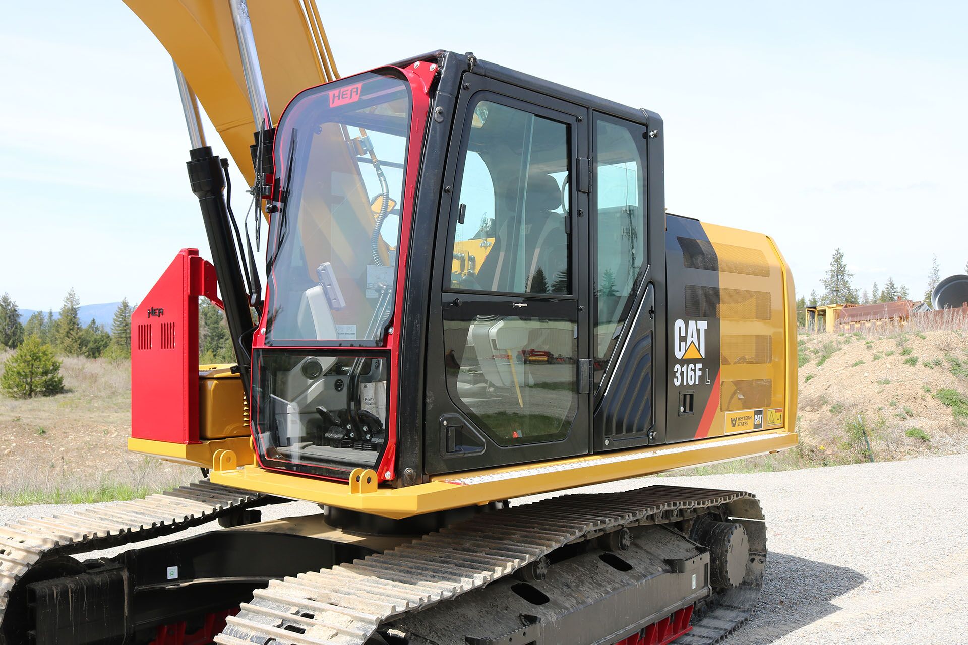 CAT 316F Ballistic Window