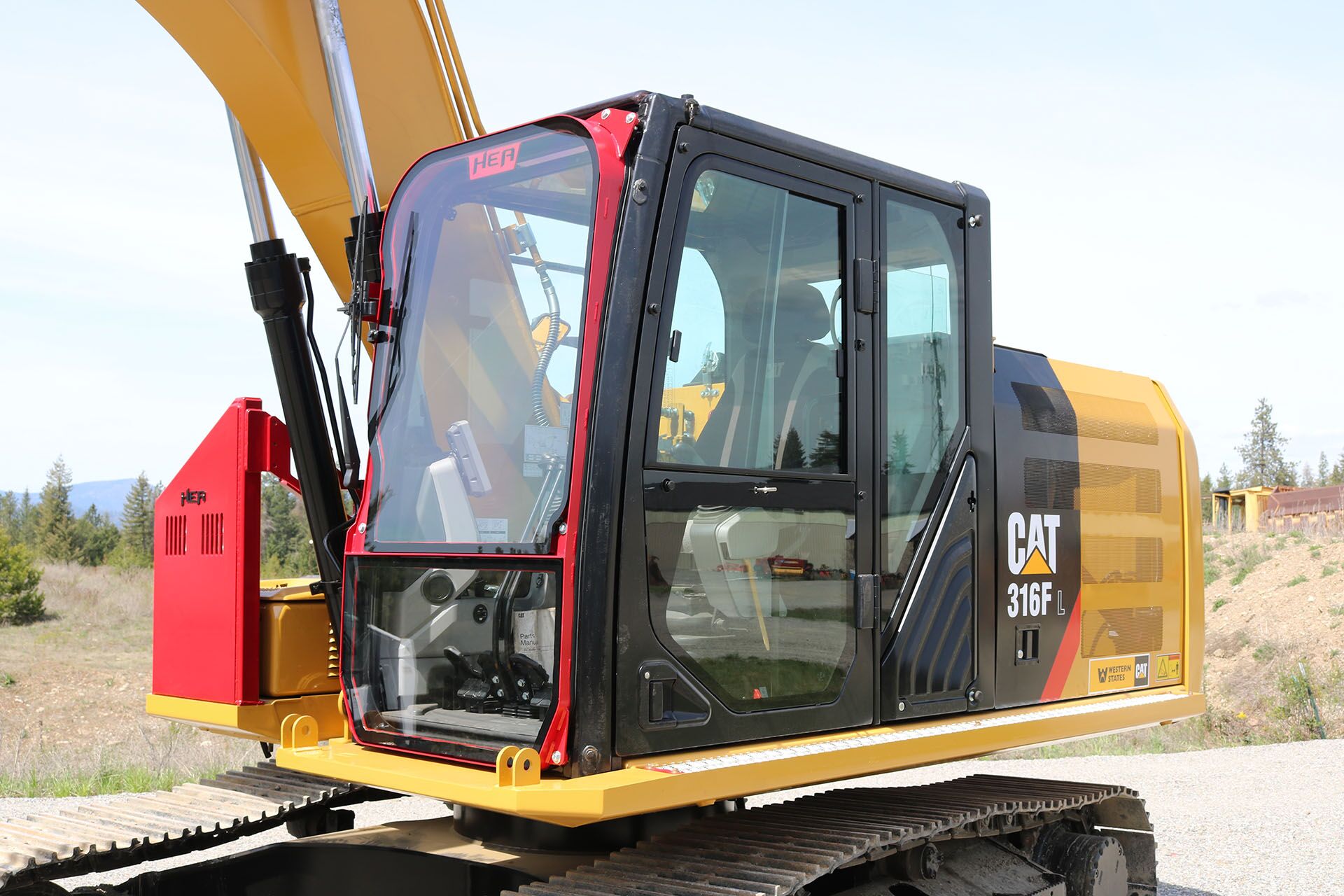 CAT 316F Ballistic Window