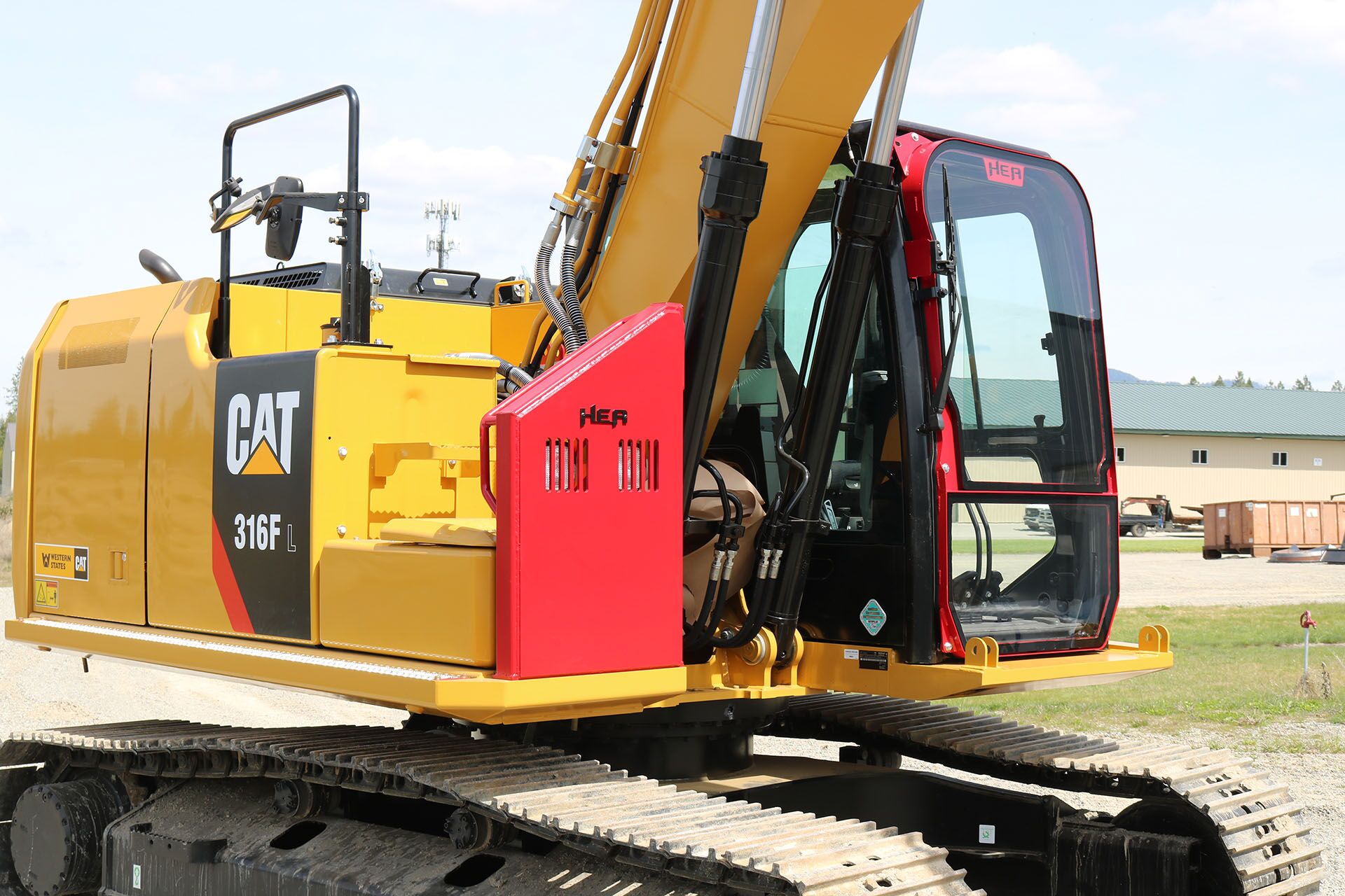 CAT 316F Ballistic Window