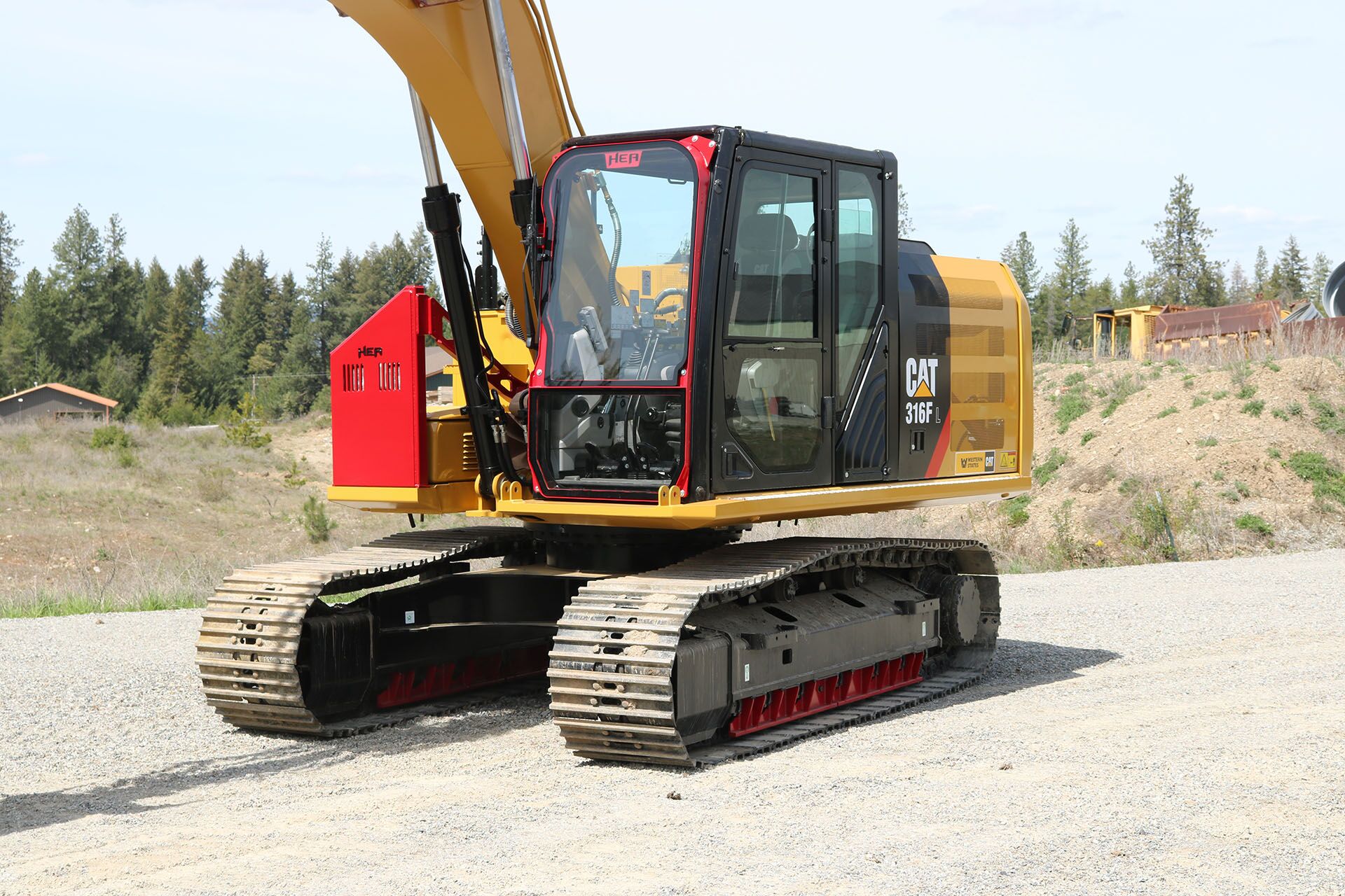 CAT 316F Ballistic Window