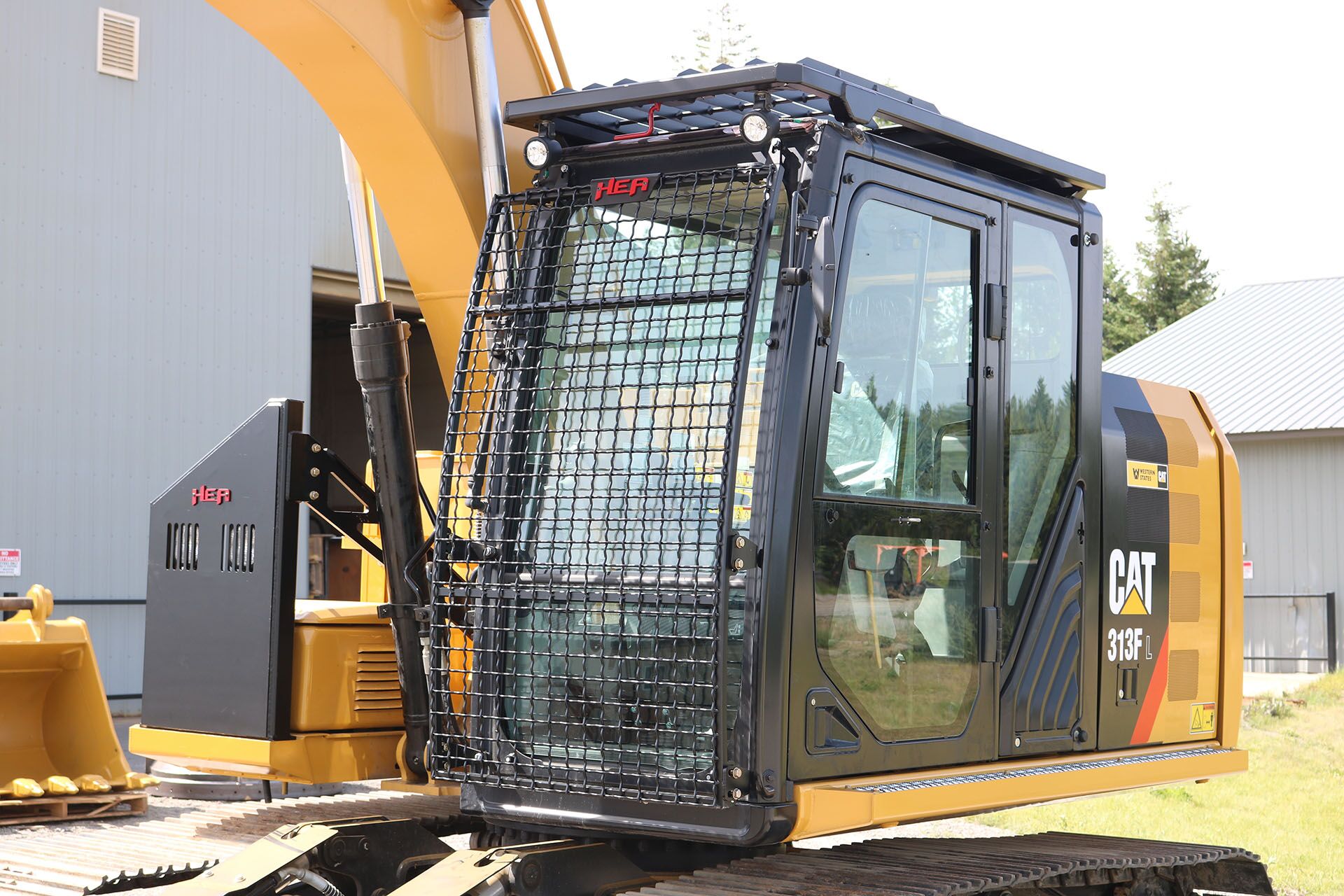 CAT 313F Custom Guarding