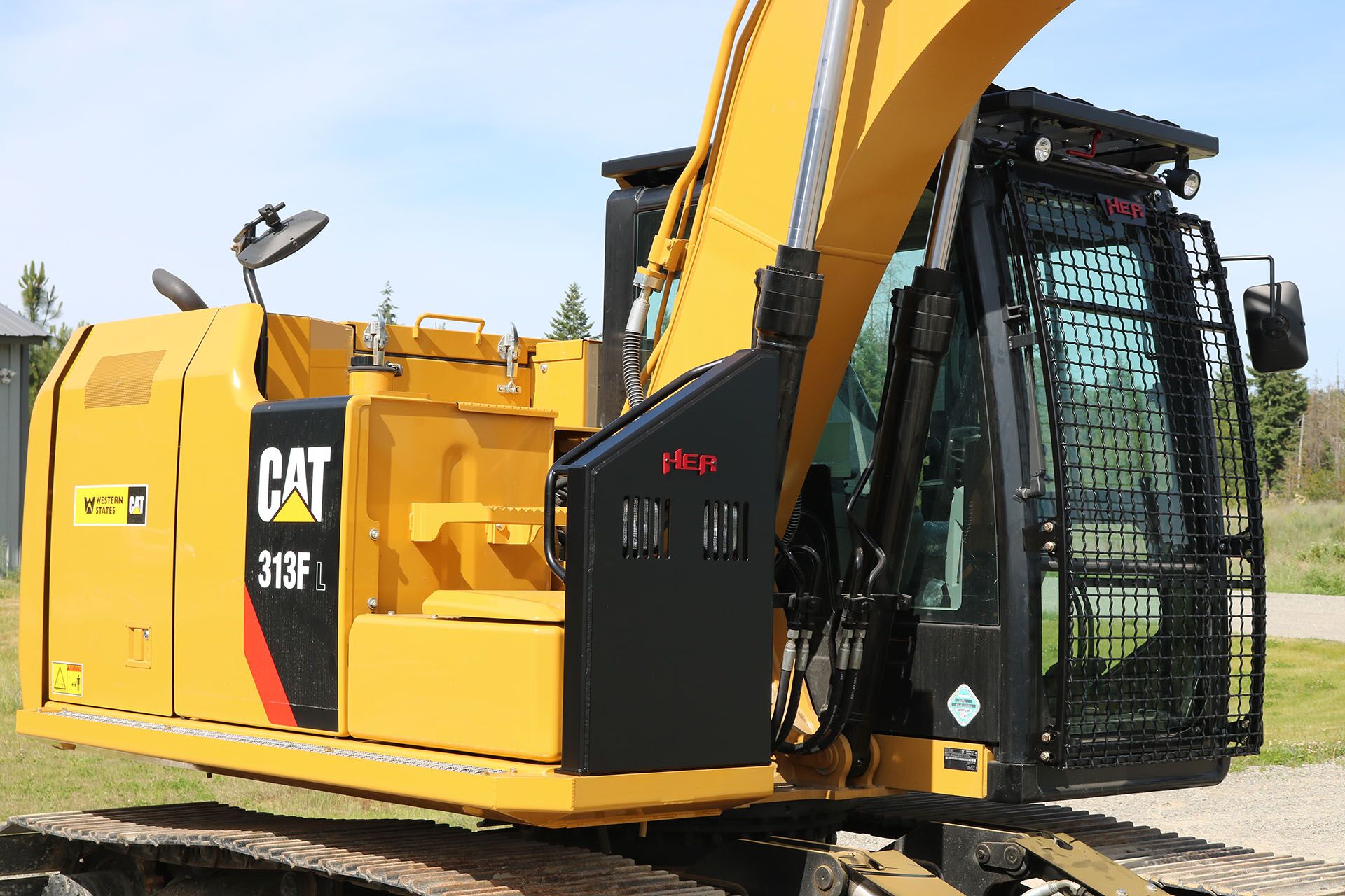 CAT 313F Custom Guarding