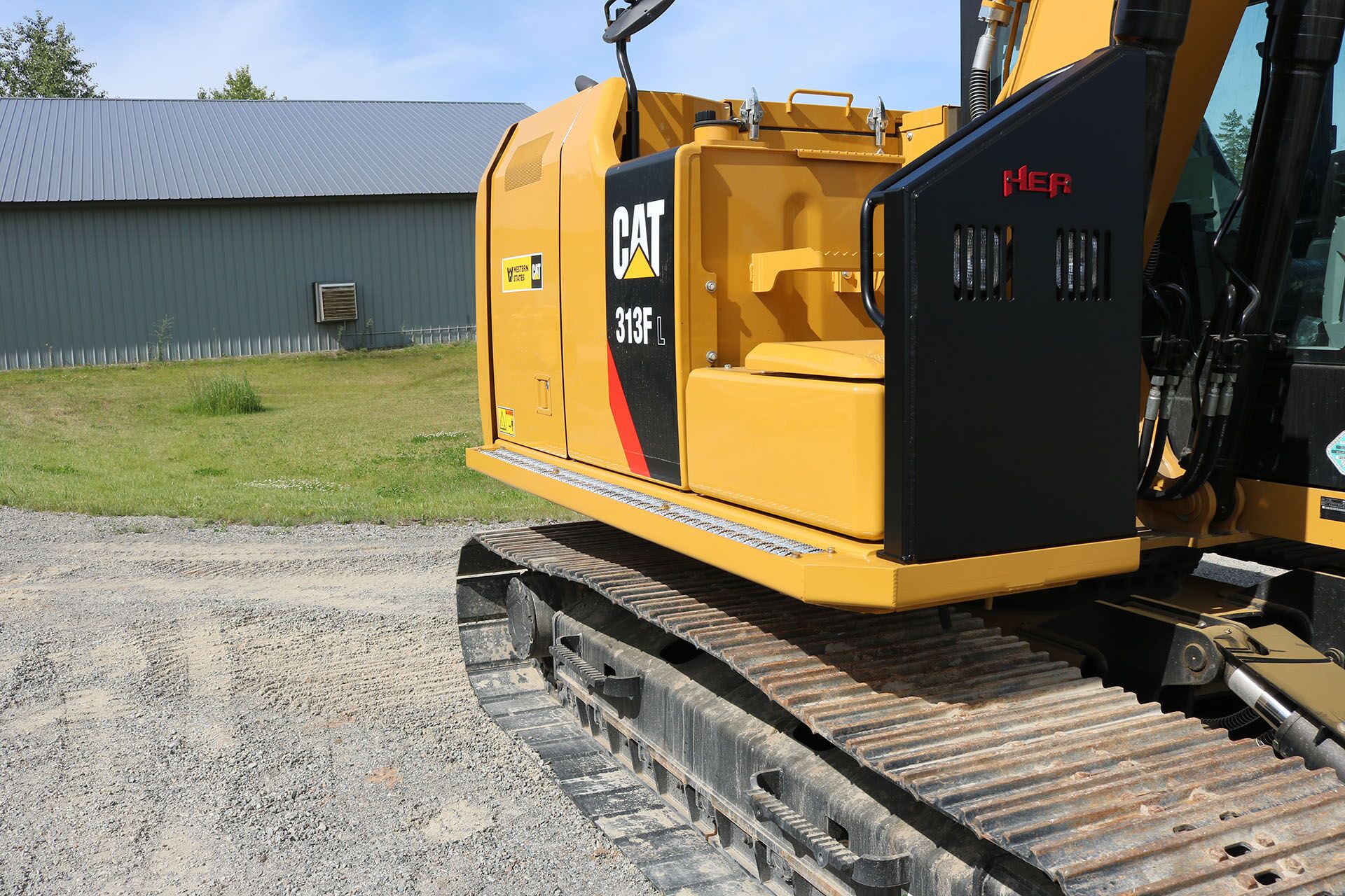 CAT 313F Custom Guarding