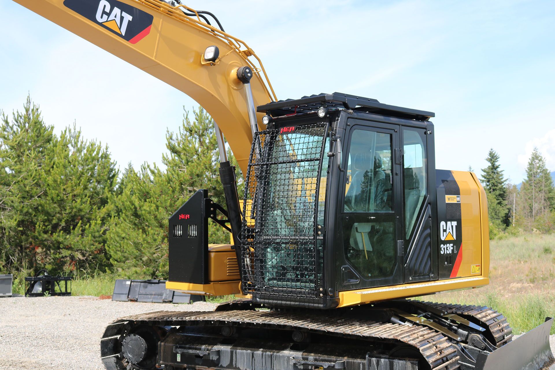 CAT 313F Custom Guarding