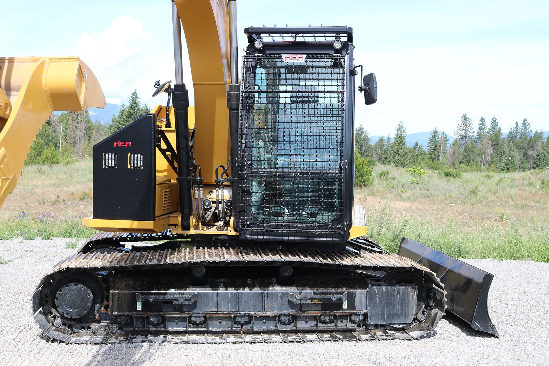 CAT 313F Custom Guarding