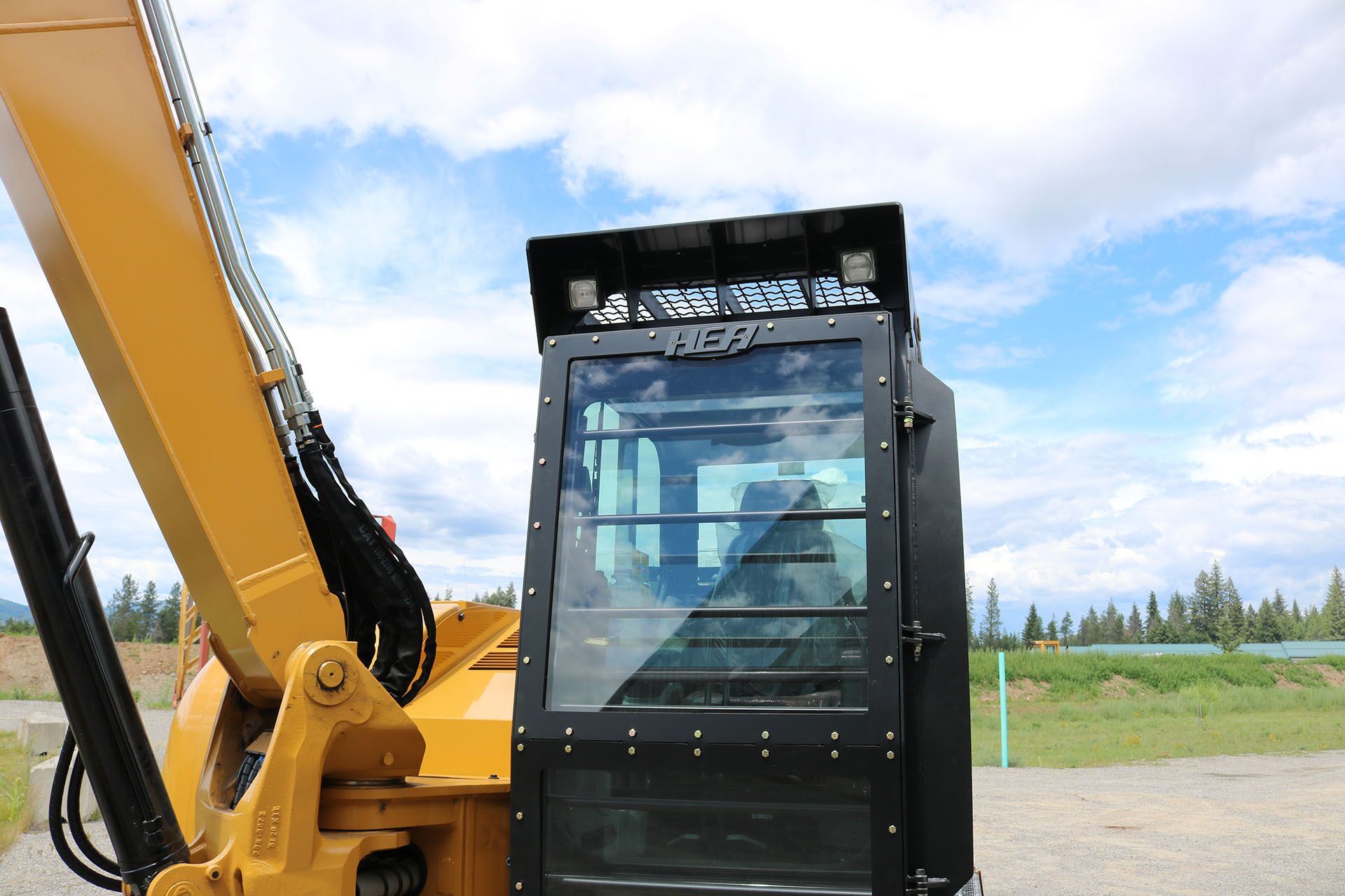 Caterpillar 308E2 Ballistic Logger Style Window