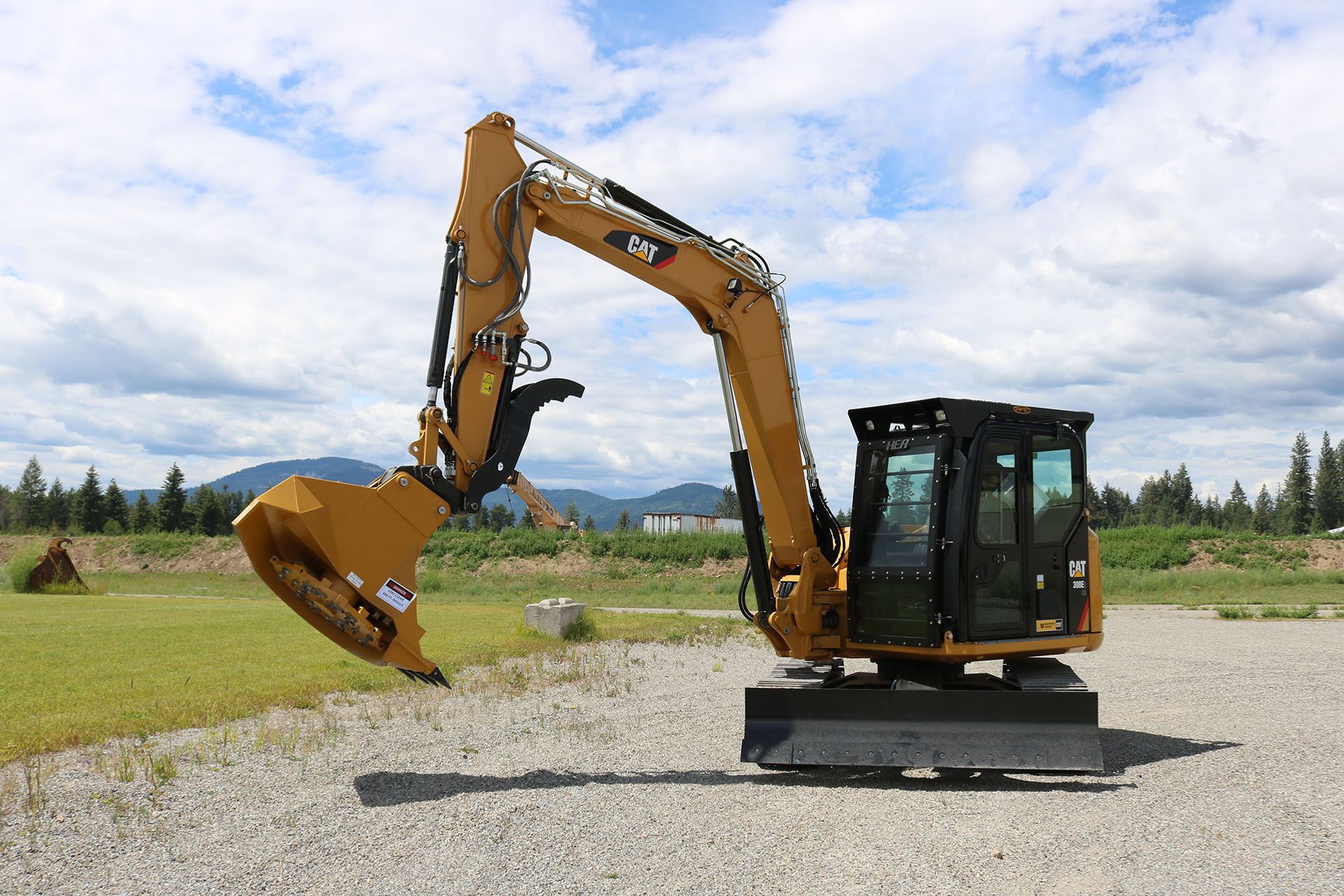 Caterpillar 308E2 Ballistic Logger Style Window