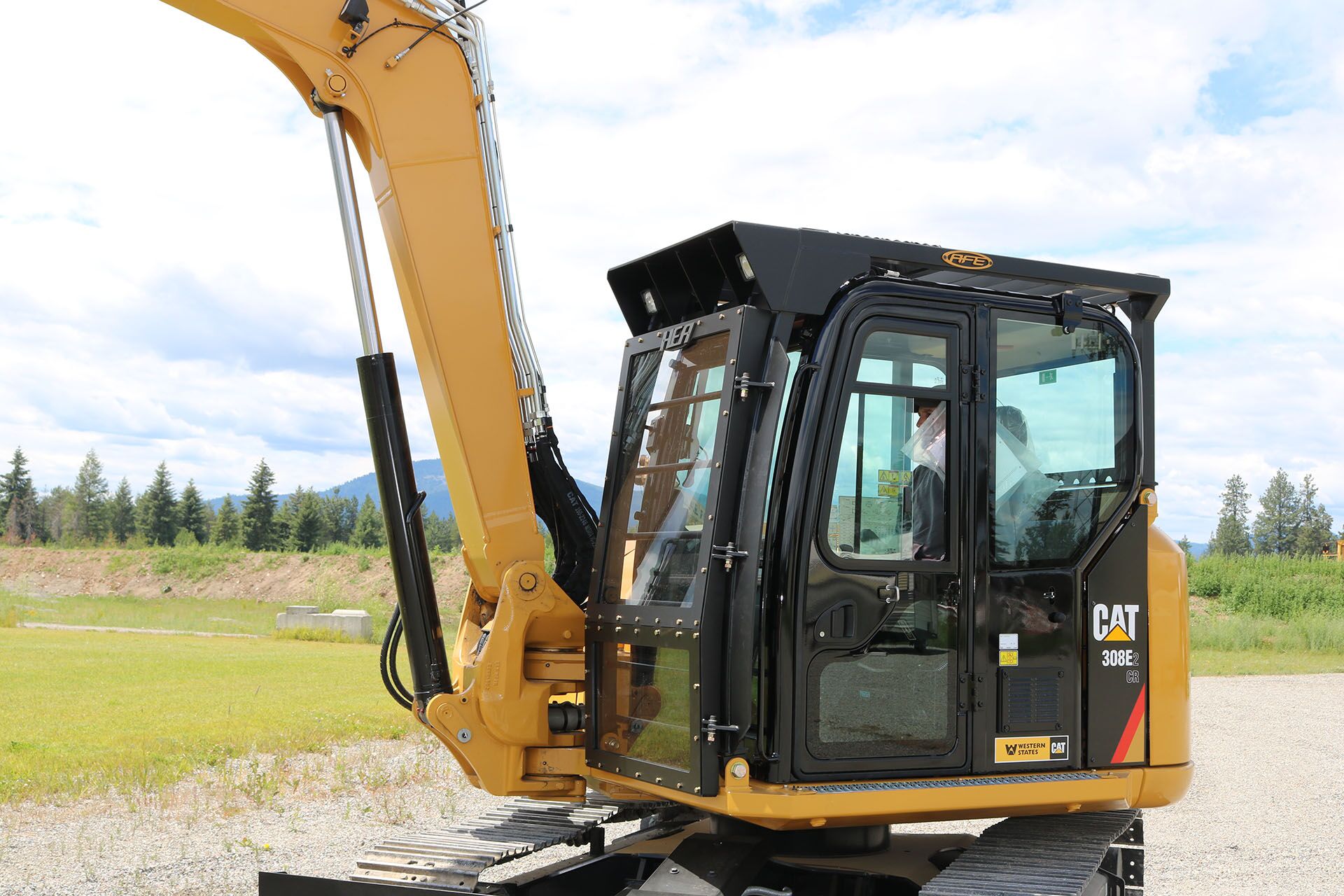 CAT 308E2 CR Custom Guarding