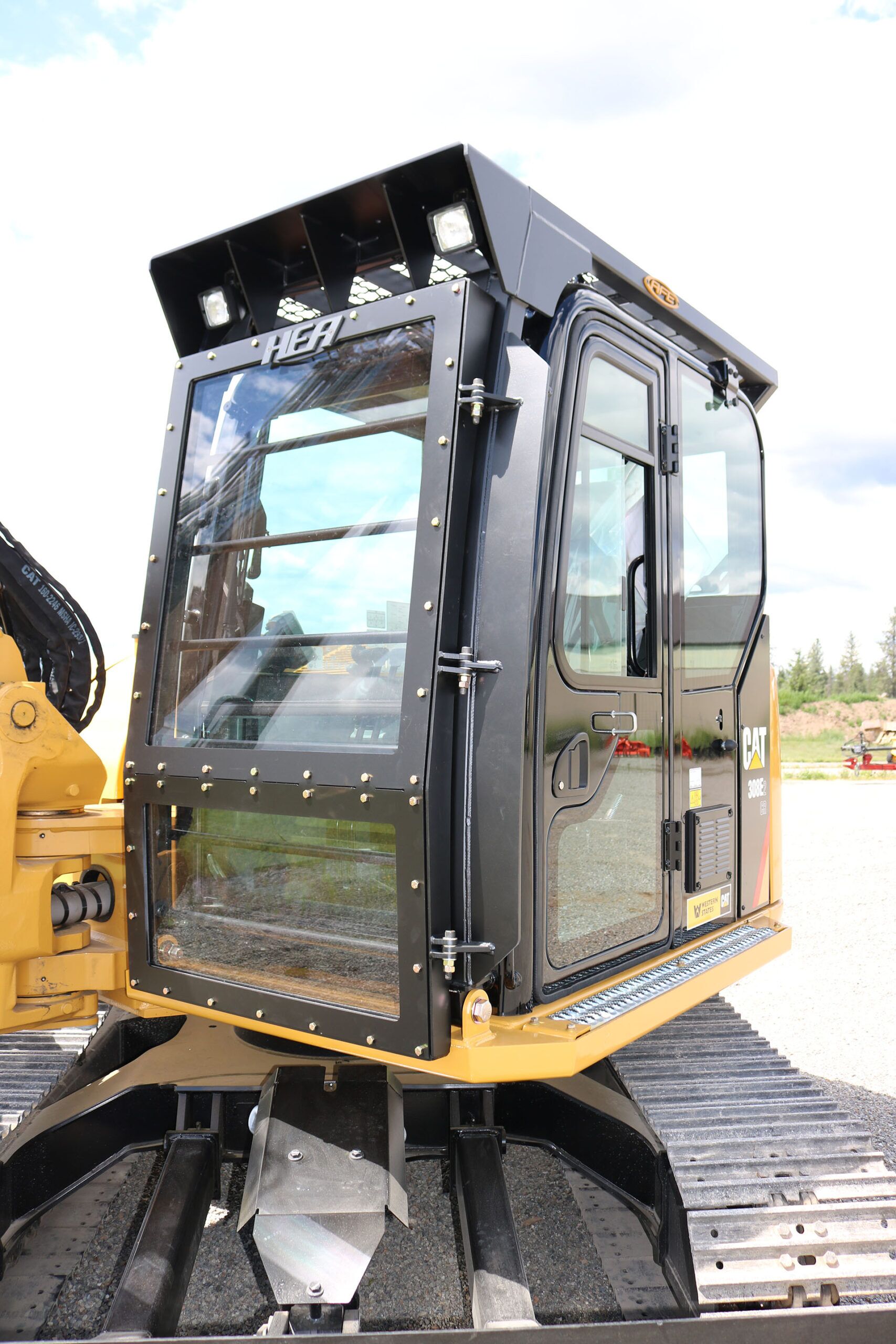 Caterpillar 308E2 Ballistic Logger Style Window