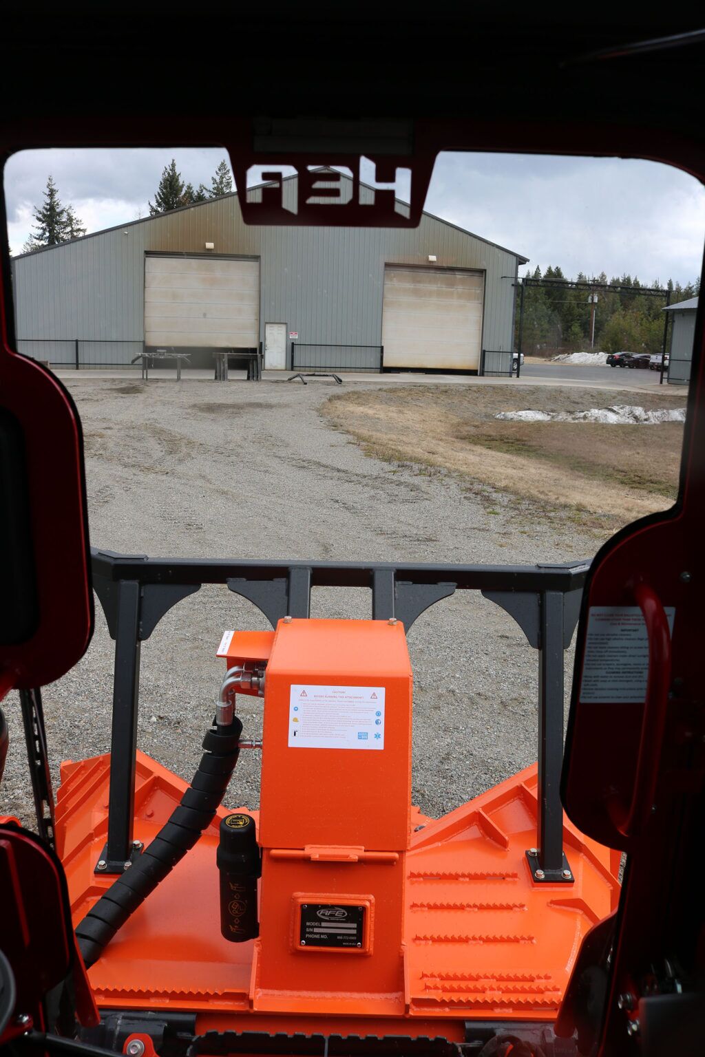 Kubota SVL95-2 Ballistic Door and Top Cab Guard and Cooler