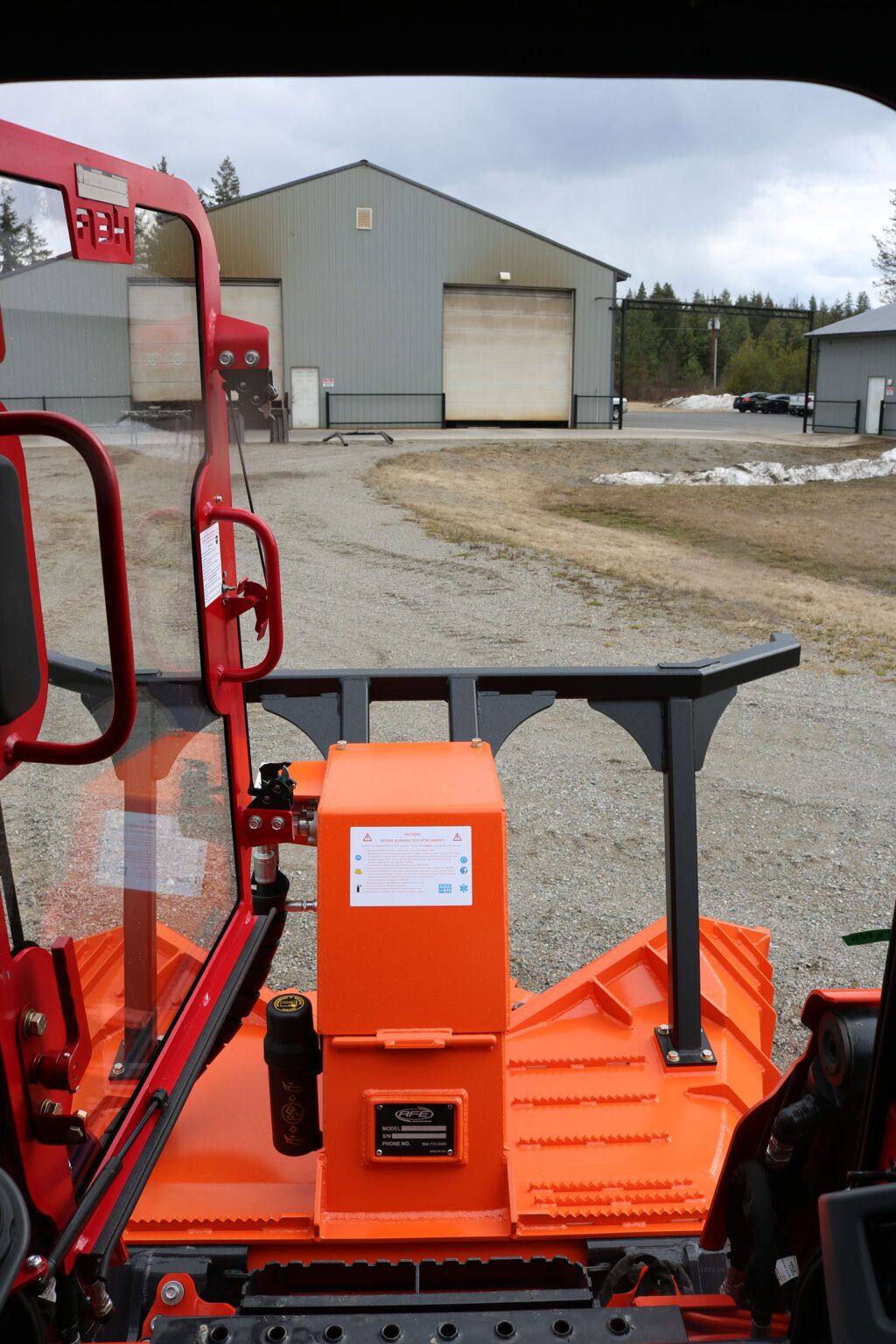 Kubota SVL95-2 Ballistic Door and Top Cab Guard and Cooler