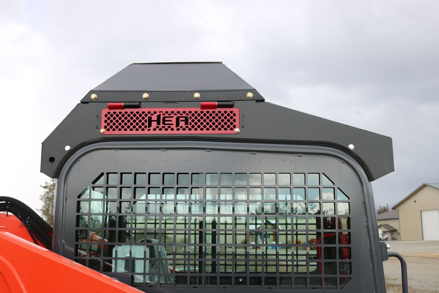 Kubota SVL95-2 Ballistic Door and Top Cab Guard and Cooler