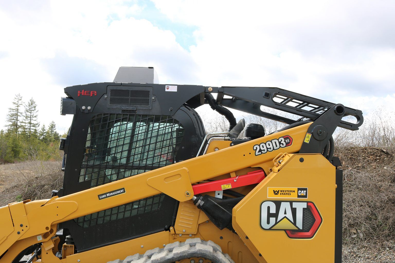 CAT 299D3 XE Ballistic Defender Door and Top Guard