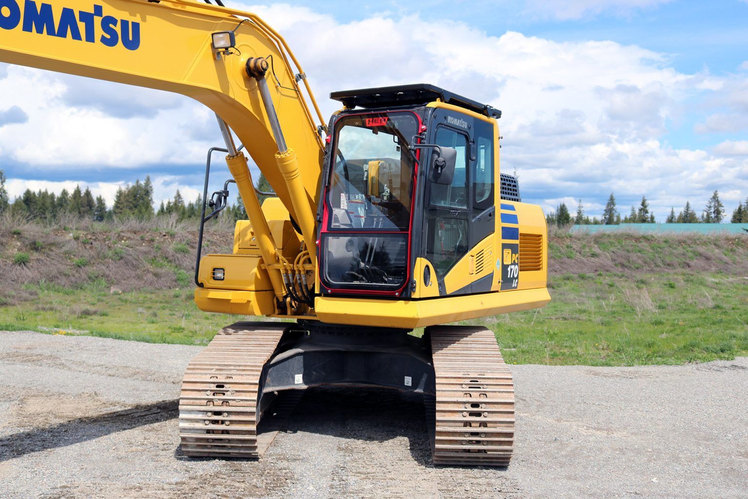 Komatsu PC170 Ballistic Window and Cab Guard