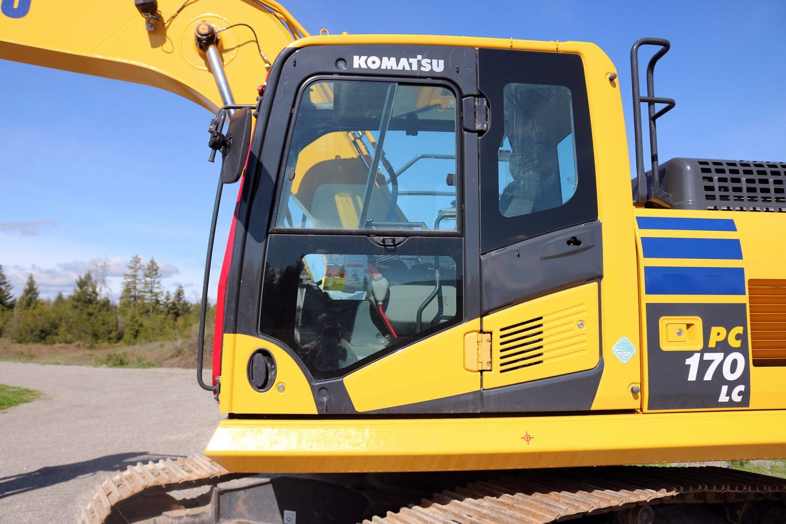 Komatsu PC170 Ballistic Window and Cab Guard