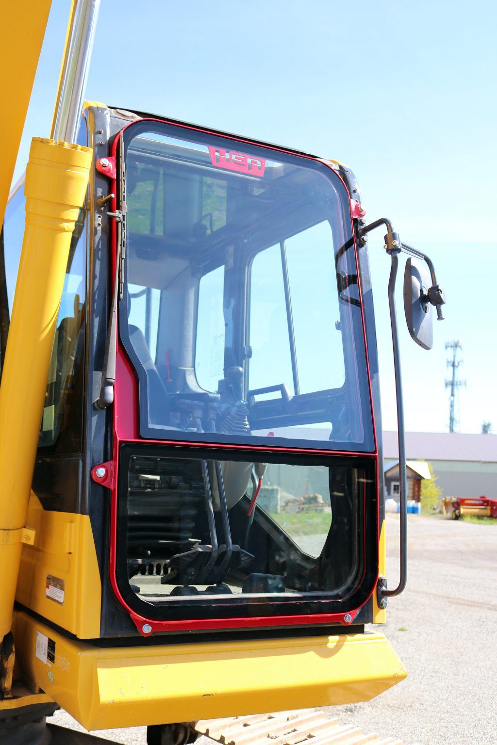 Komatsu PC170 Ballistic Window and Cab Guard