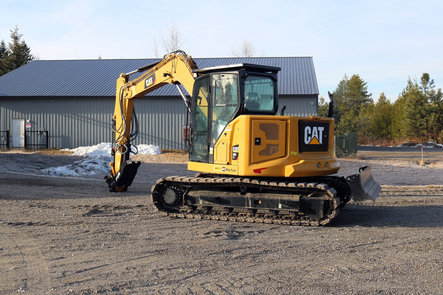 Caterpillar 309 Bolt on Ballistic Window and Bolt on Top Guard