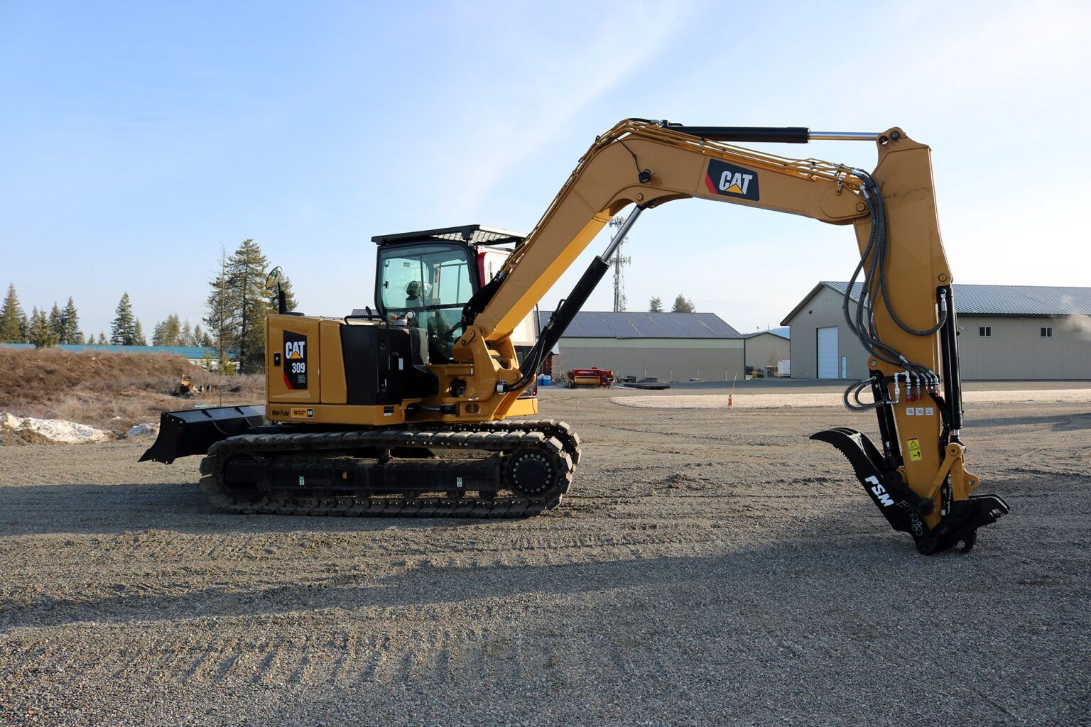 Caterpillar 309 Bolt on Ballistic Window and Bolt on Top Guard