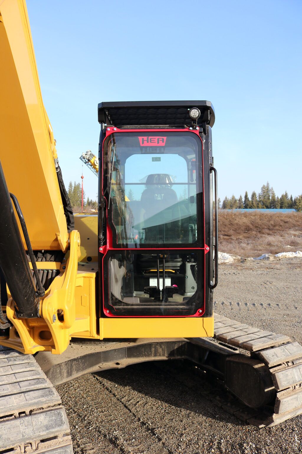 Caterpillar 309 Bolt on Ballistic Window and Bolt on Top Guard