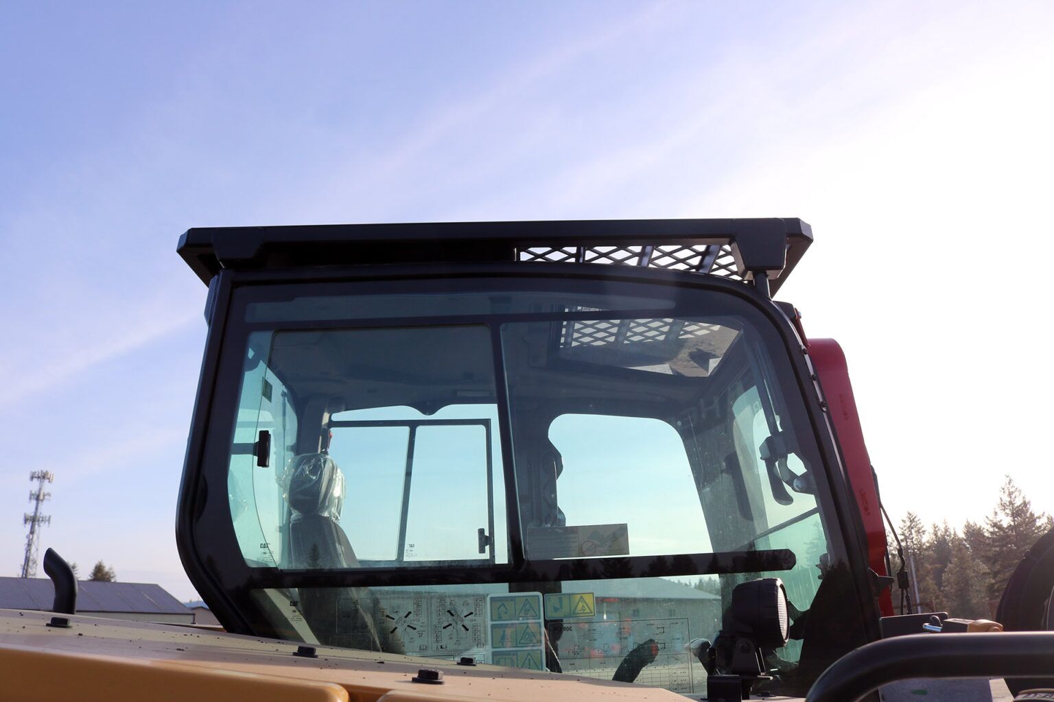 Caterpillar 309 Bolt on Ballistic Window and Bolt on Top Guard