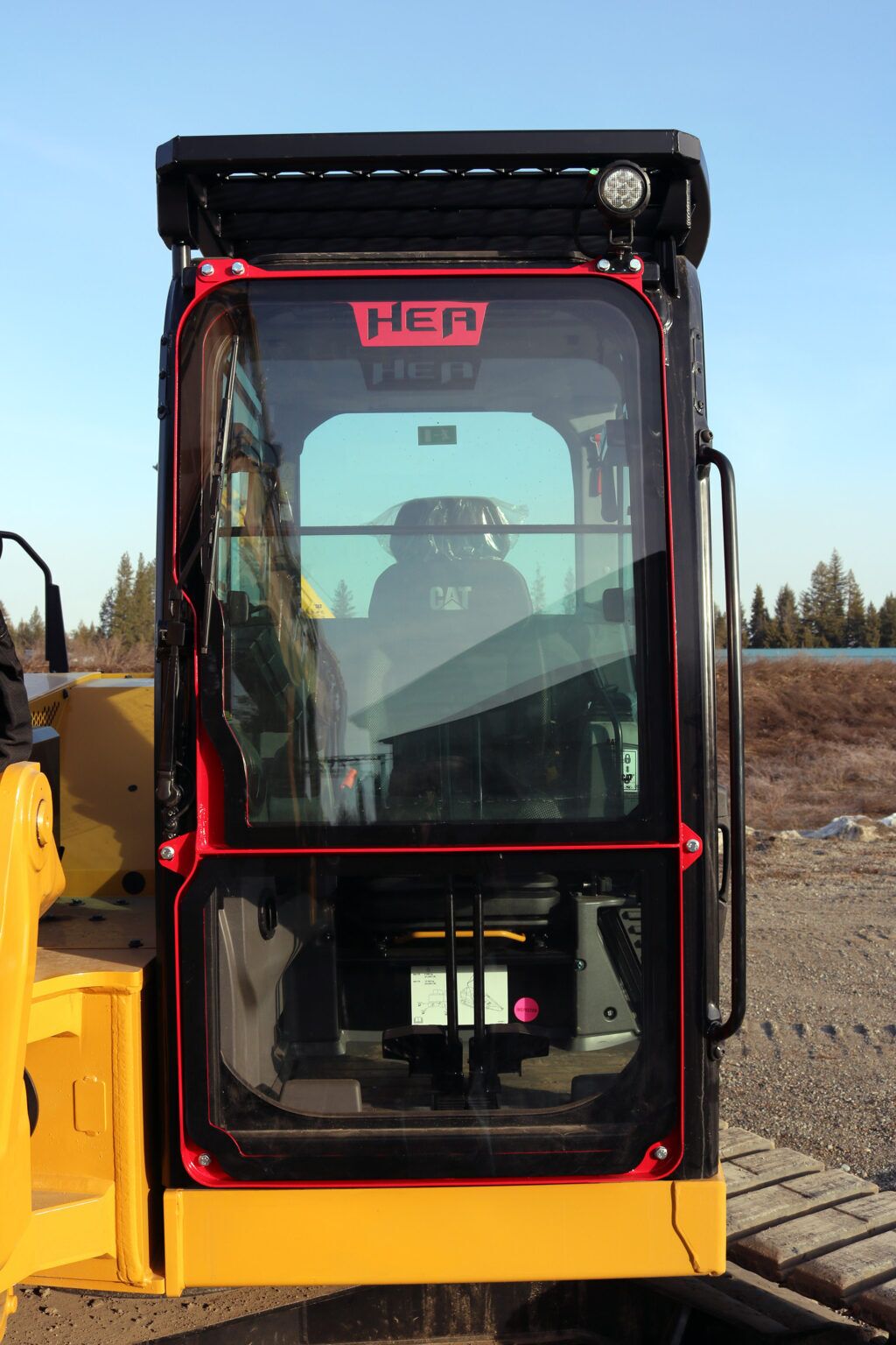 Caterpillar 309 Bolt on Ballistic Window and Bolt on Top Guard