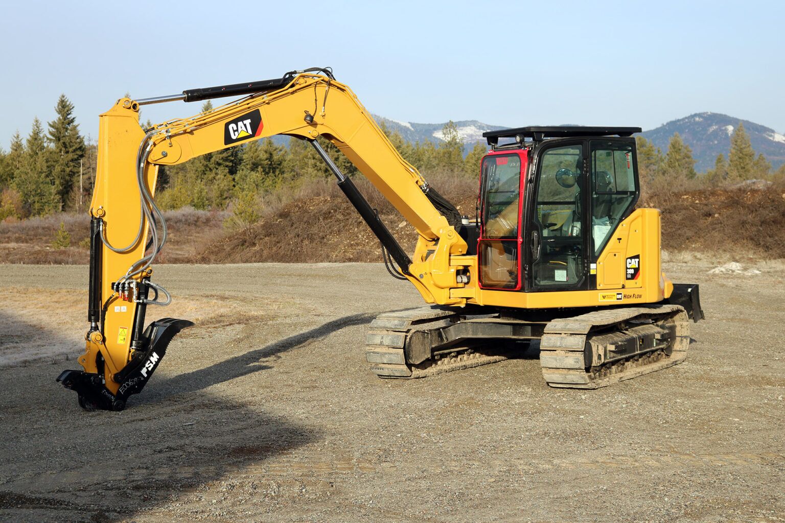 Caterpillar 309 Bolt on Ballistic Window and Bolt on Top Guard