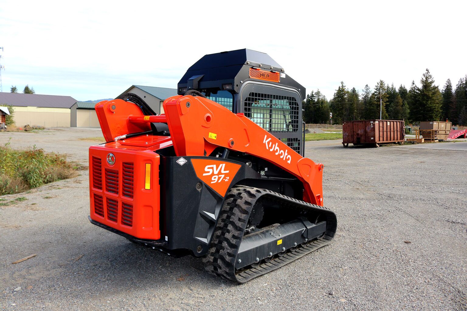 Kubota SVL97-2 equipped with HEA Cooler