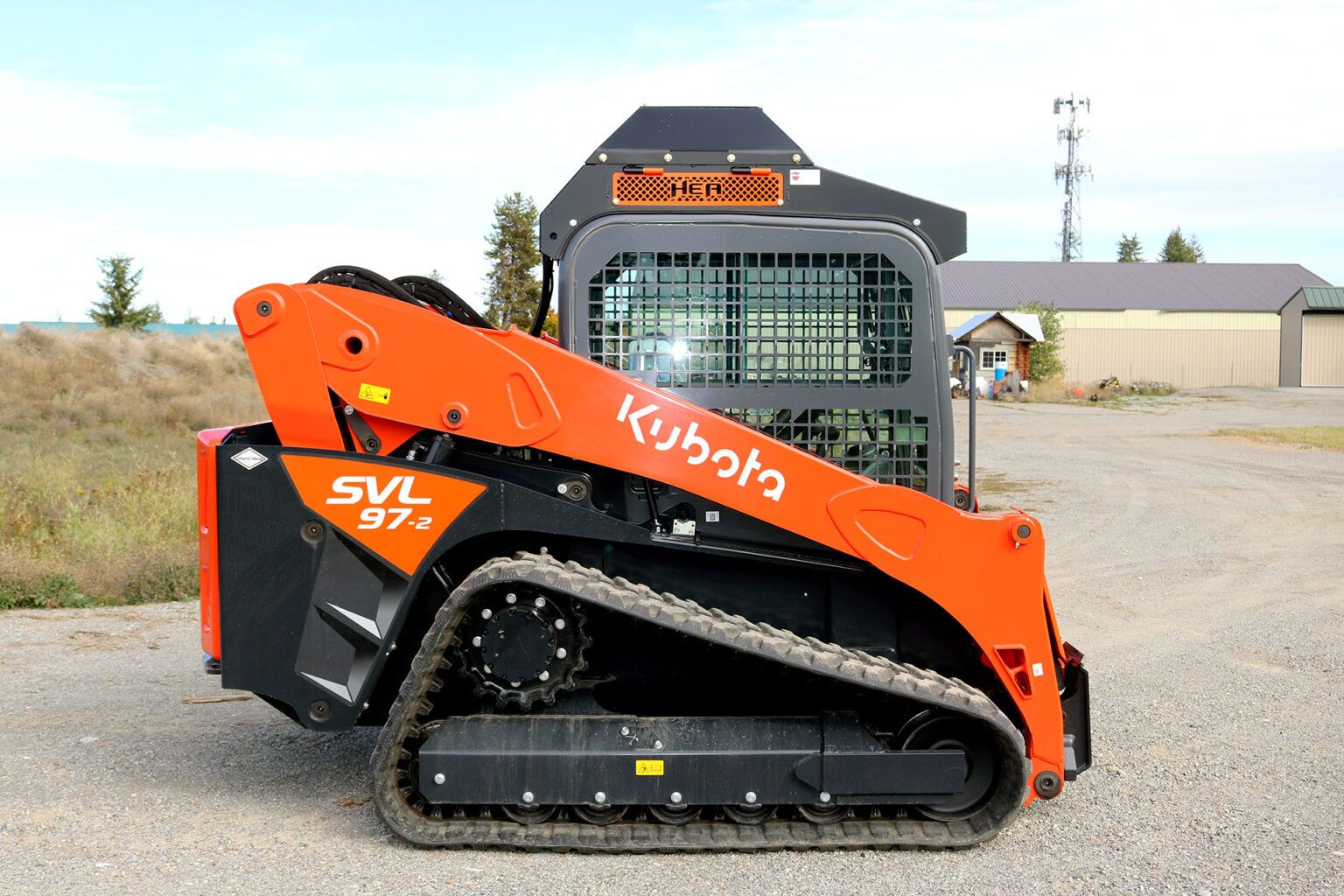 Kubota SVL97-2 equipped with HEA Cooler