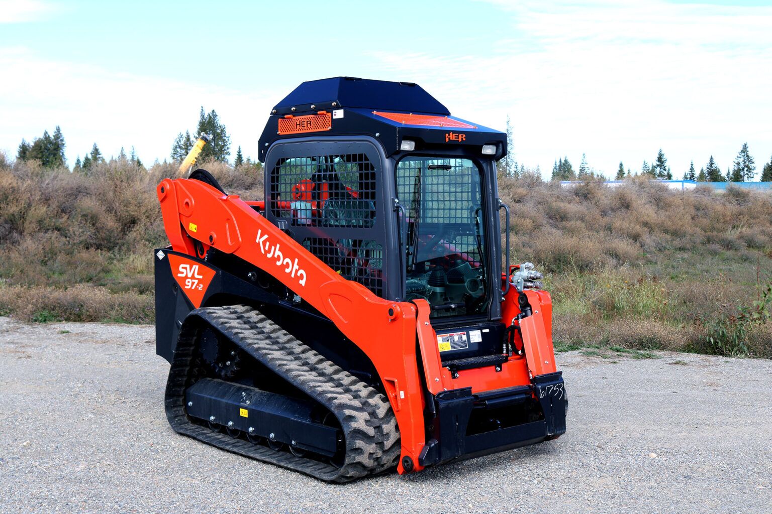 Kubota SVL97-2 equipped with HEA Cooler