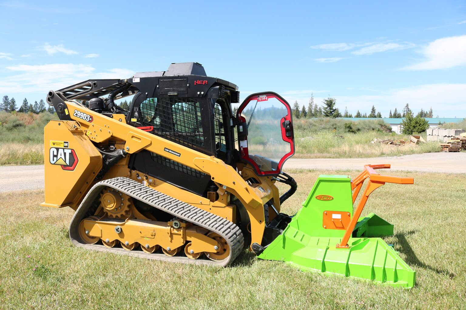 CAT 299D3 XE Land Management HEA Defender Ballistic Door, Enhanced Top Guard, and AFE SS Eco