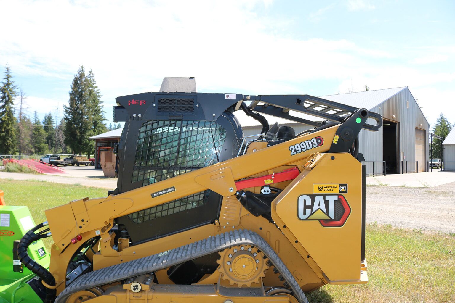 CAT 299D3 XE Land Management HEA Defender Ballistic Door, Enhanced Top Guard, and AFE SS Eco