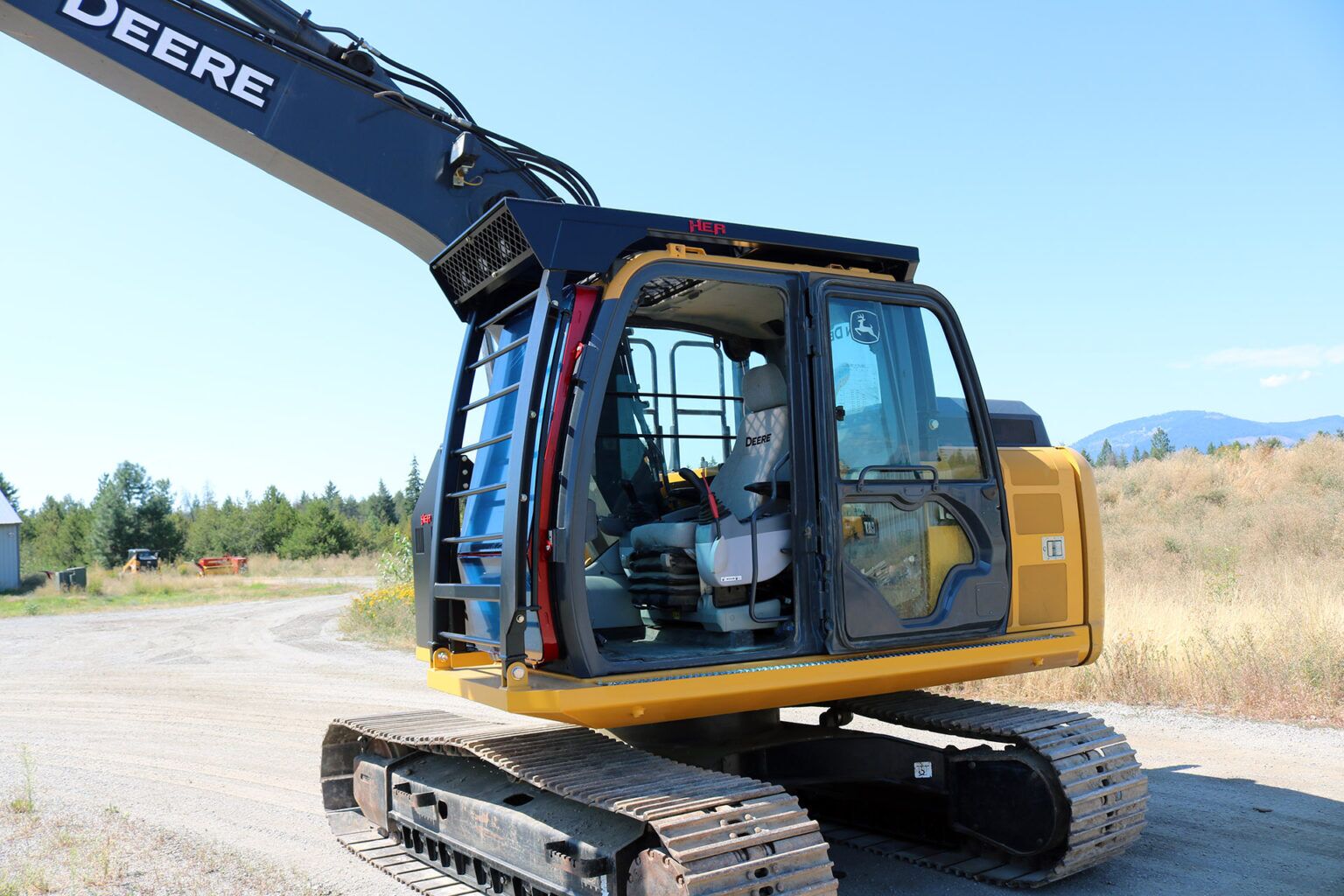 John Deere 130 ~ AFE RDM38EX and HEA Custom Guarding