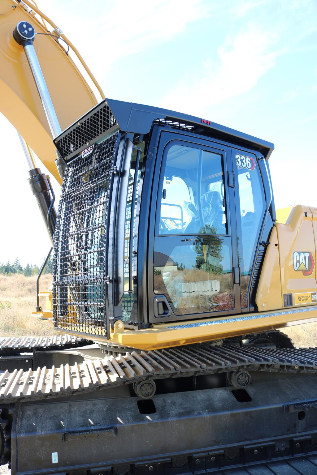 Caterpillar 336NG ~ Custom HEA Cab Guard and Running Boards