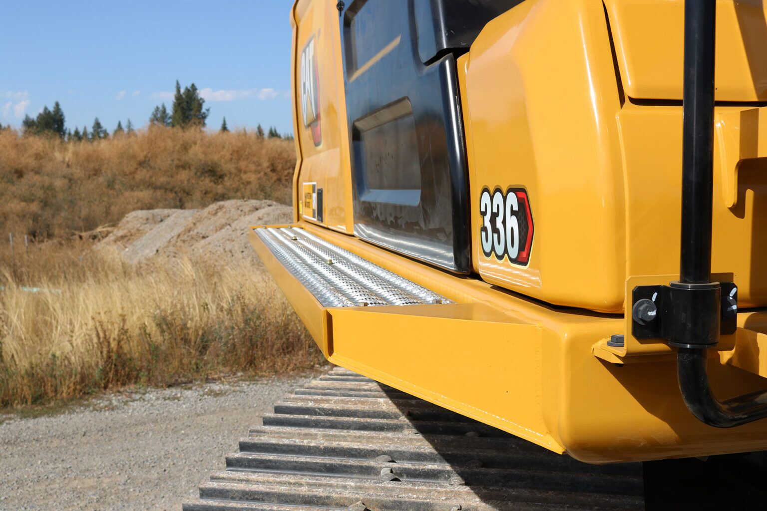 Caterpillar 336NG ~ Custom HEA Cab Guard and Running Boards