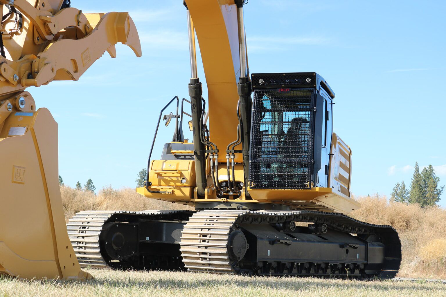 Caterpillar 336NG ~ Custom HEA Cab Guard and Running Boards